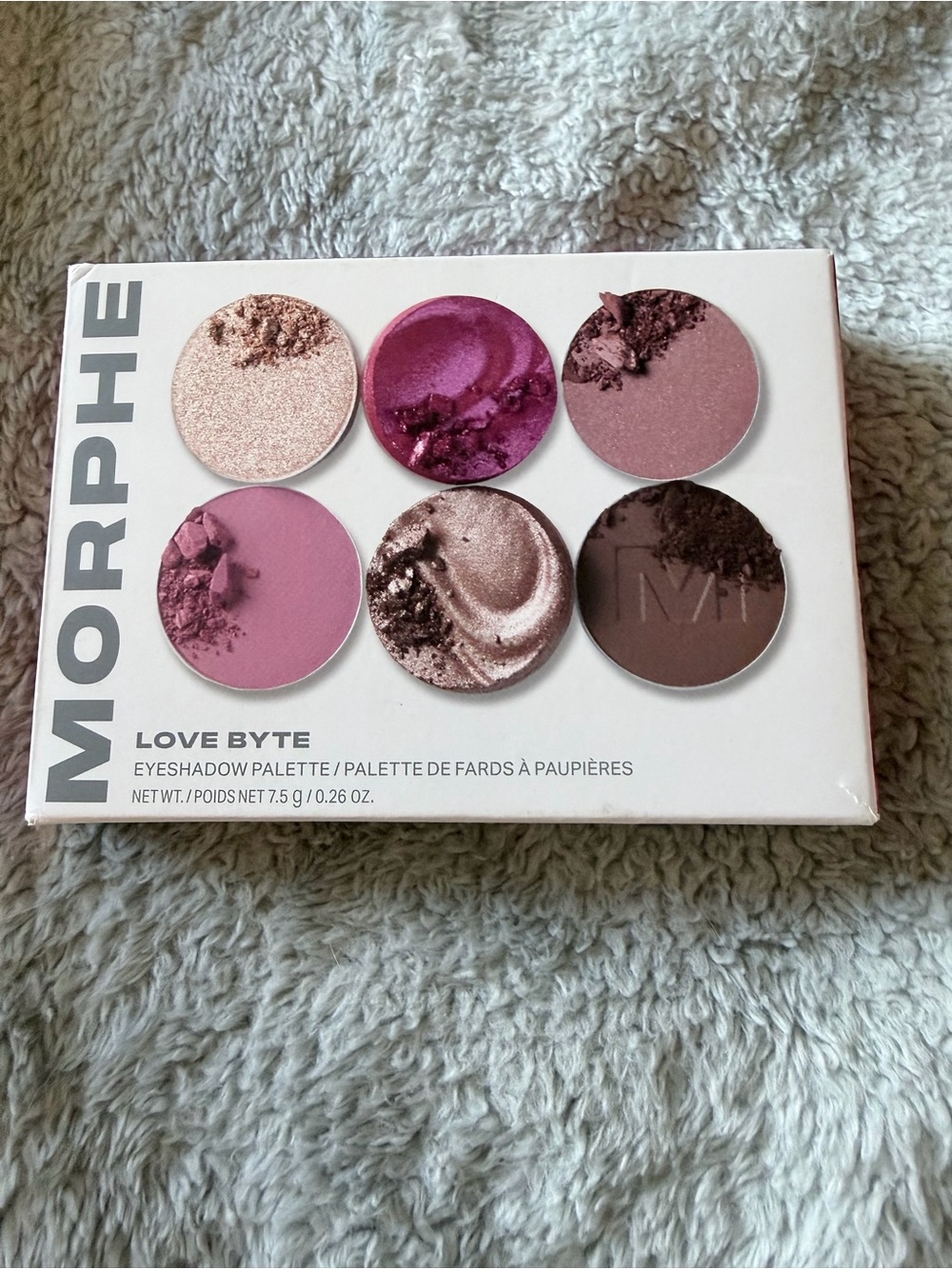 NIB Morphe Love Byte 6-Pan Eyeshadow Palette - Berry & Wine Tones